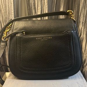 Marc Jacobs Empire City Leather Messenger Bag Black